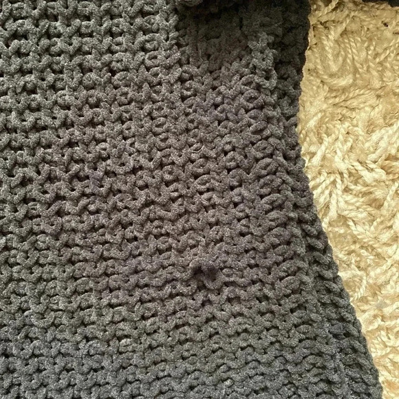 She and sky Black Knit Short Sleeve Oversized Sweater Size One Size - Picture 8 of 10